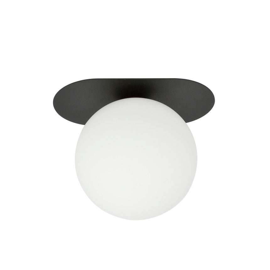 Plaza 1 BL Opal glass ceiling lamp