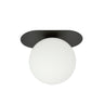 Plaza 1 BL Opal glass ceiling lamp