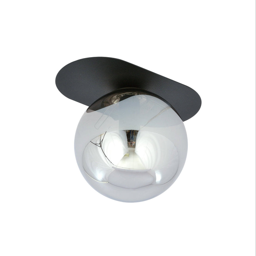 Plaza 1 BL glass ceiling lamp