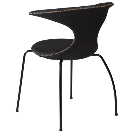 Flair bőr szék fém lábbal