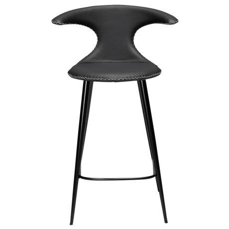 Flair leather low bar stool