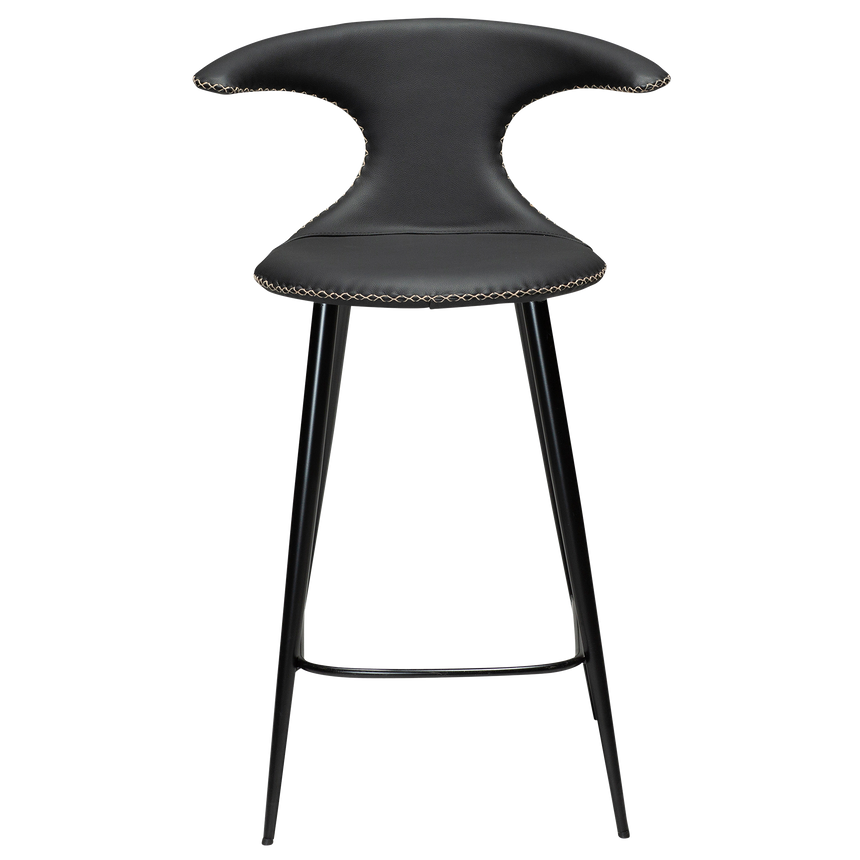 Flair leather low bar stool