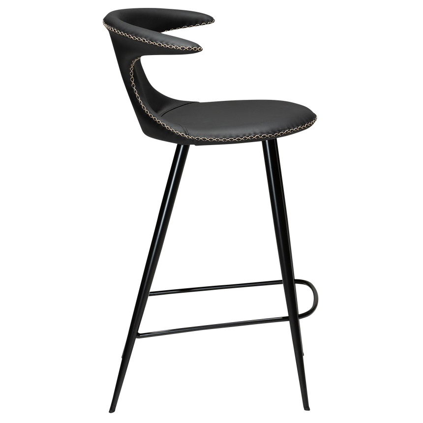 Flair leather low bar stool