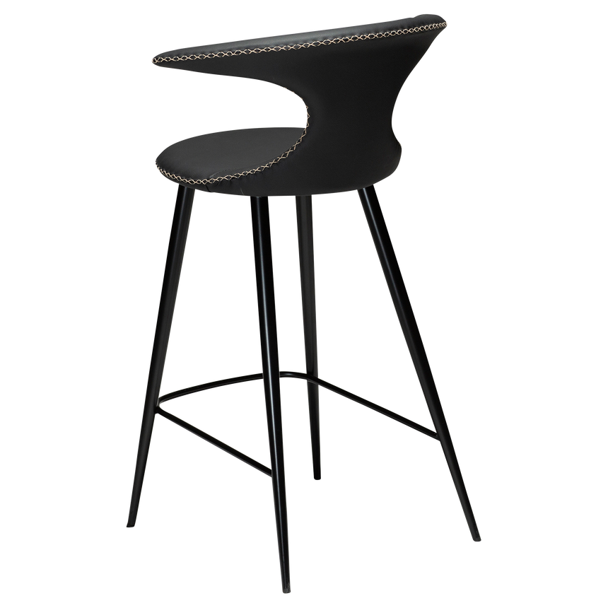 Flair leather low bar stool