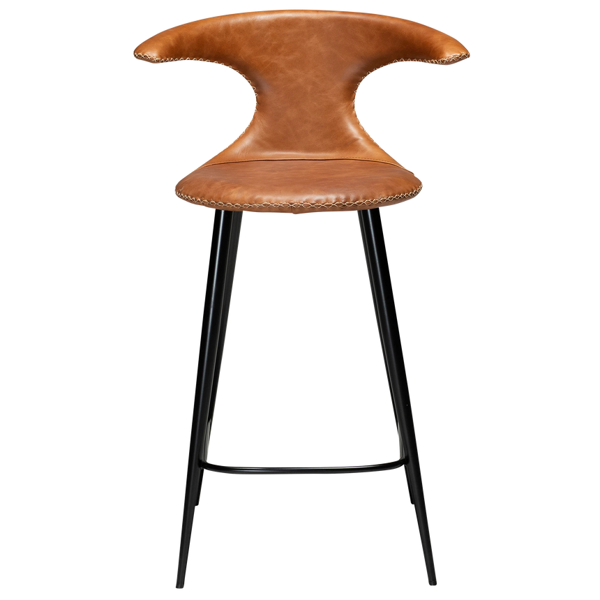 Flair leather low bar stool