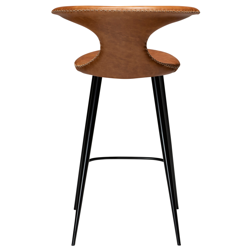 Flair leather low bar stool