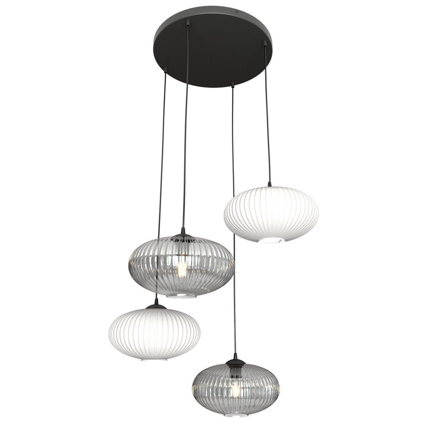 Coco 4 BL Prem Mix glass pendant lamp