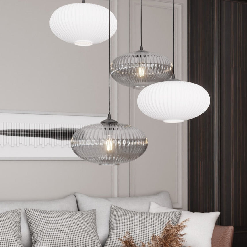 Coco 4 BL Prem Mix glass pendant lamp