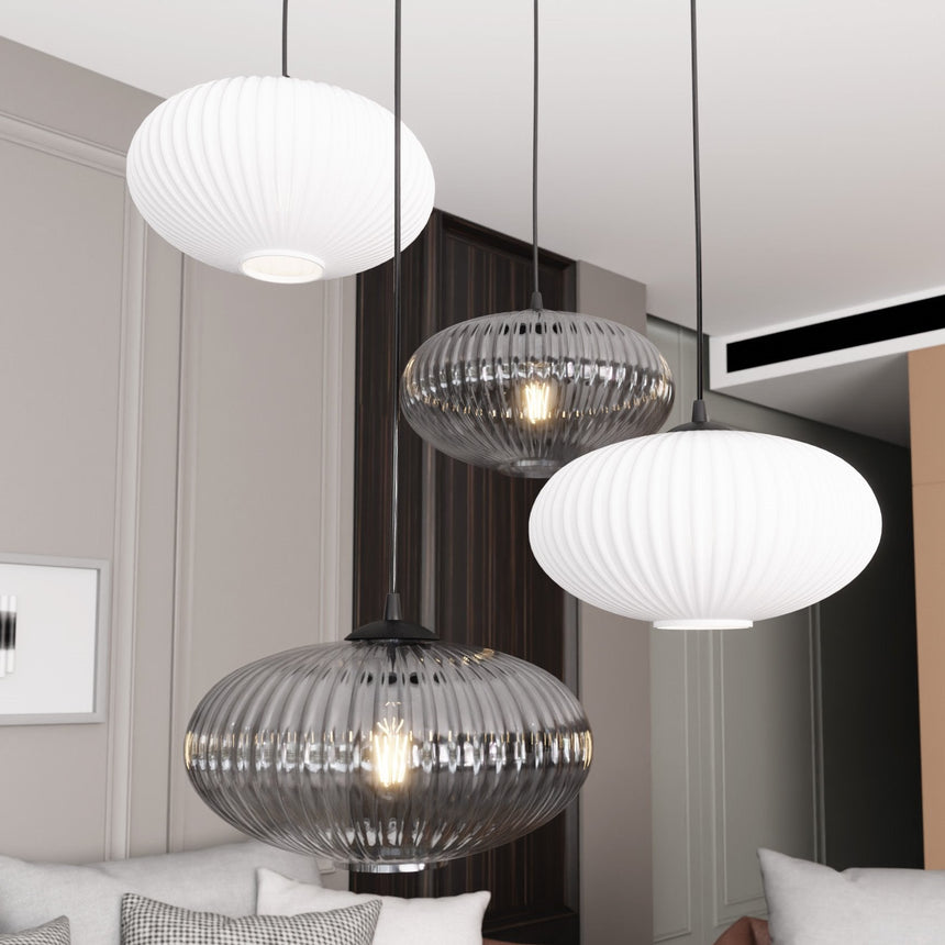 Coco 4 BL Prem Mix glass pendant lamp