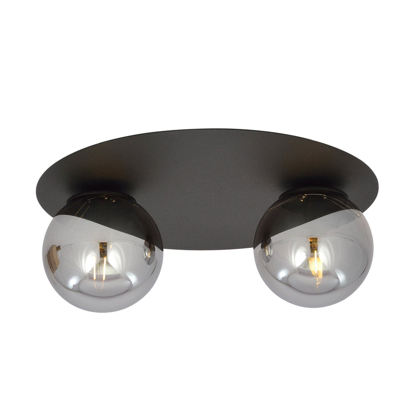 Solar 2 Graphite metal ceiling lamp