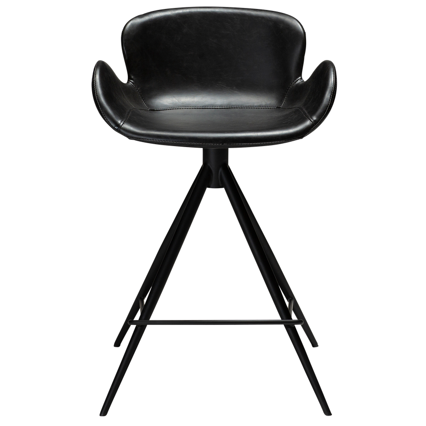 Gaia textile leather low bar stool