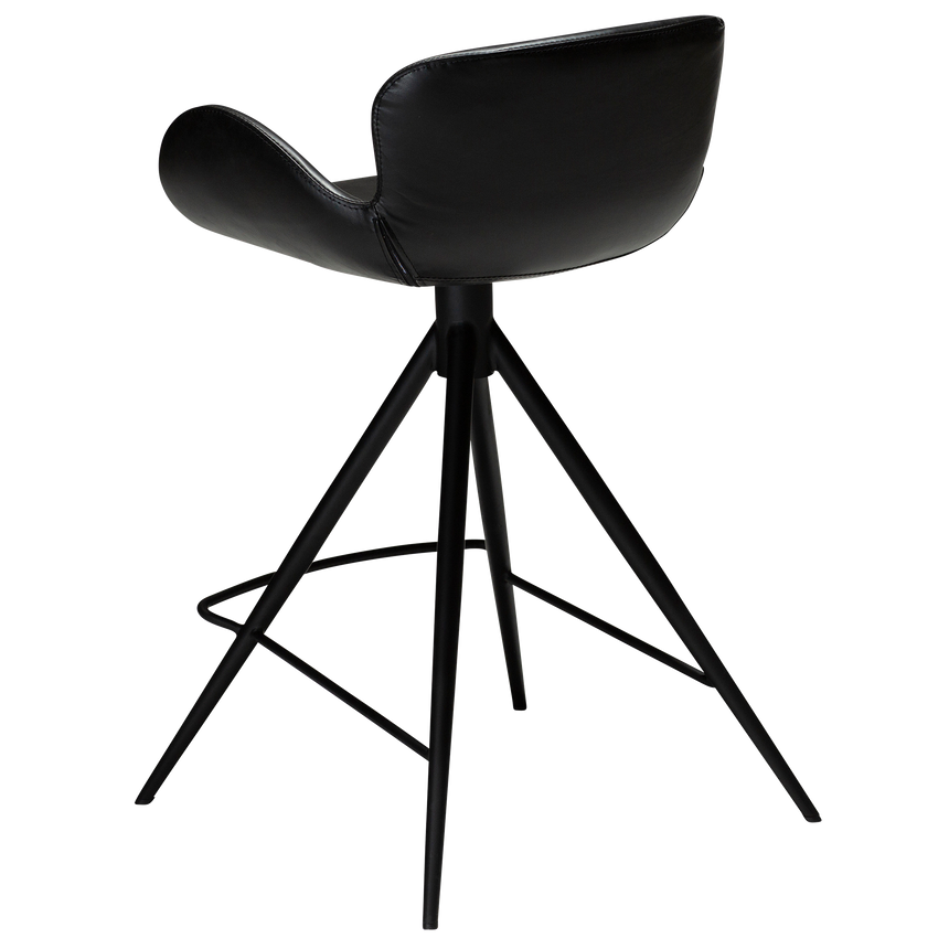 Gaia textile leather low bar stool