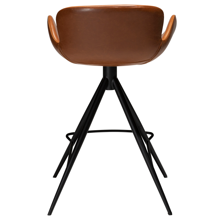 Gaia textile leather low bar stool
