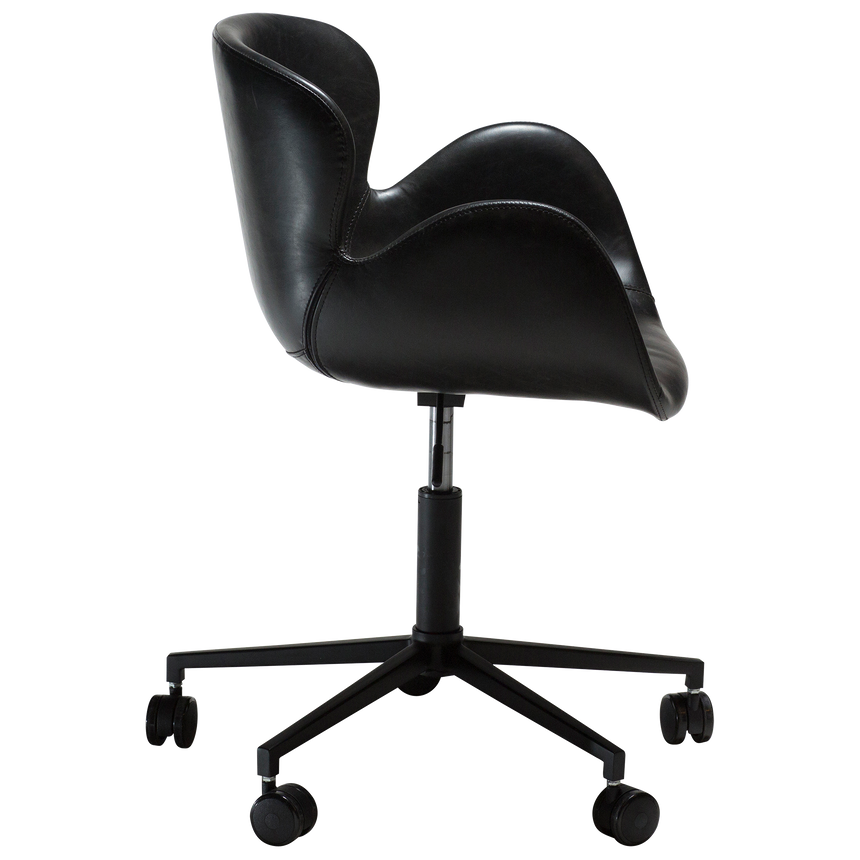 Gaia textile leather rolling chair