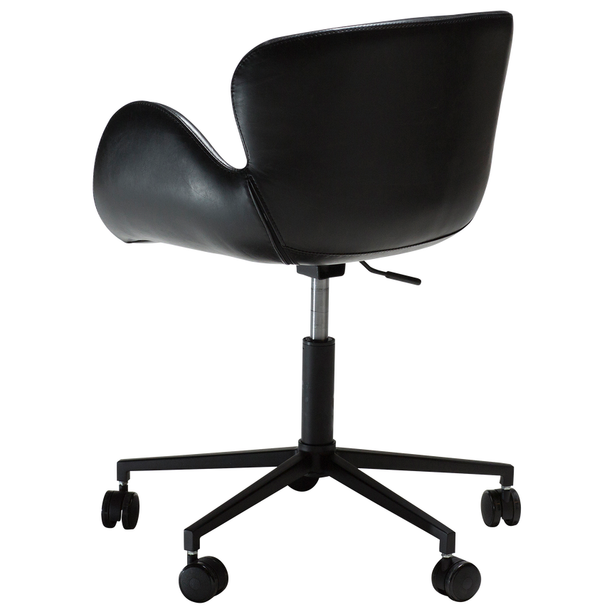 Gaia textile leather rolling chair