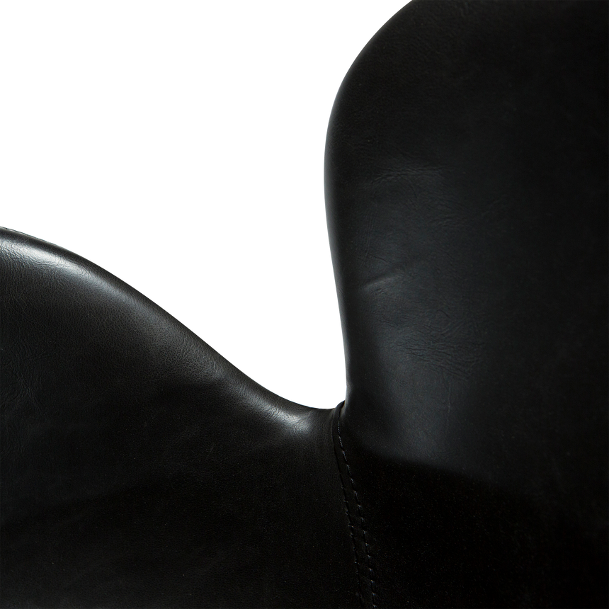 Gaia textile leather rolling chair