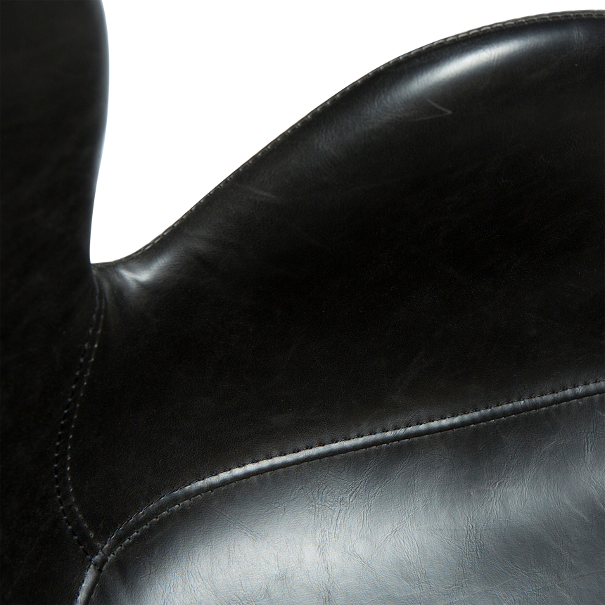 Gaia textile leather rolling chair