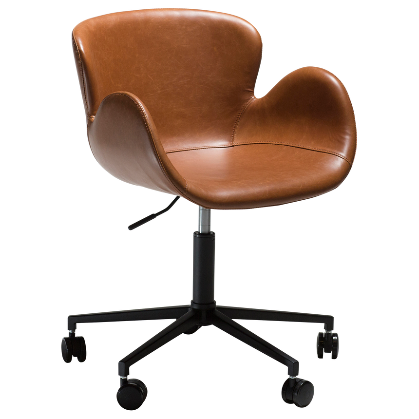 Gaia textile leather rolling chair