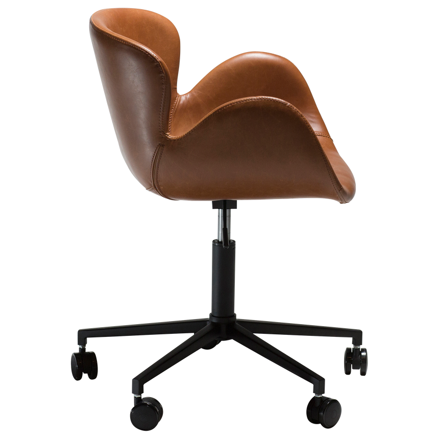 Gaia textile leather rolling chair