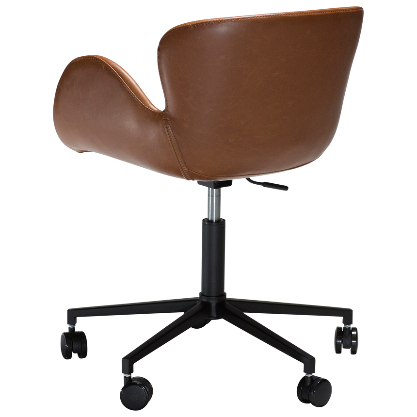 Gaia textile leather rolling chair