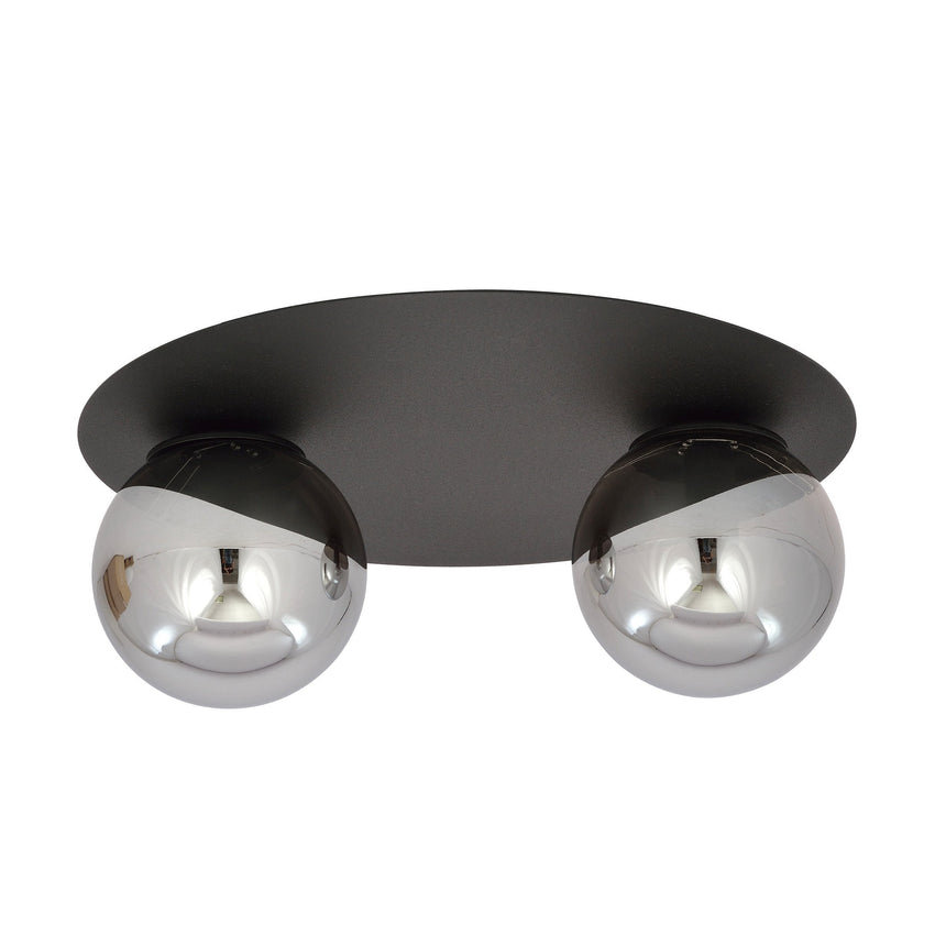 Solar 2 Graphite metal ceiling lamp