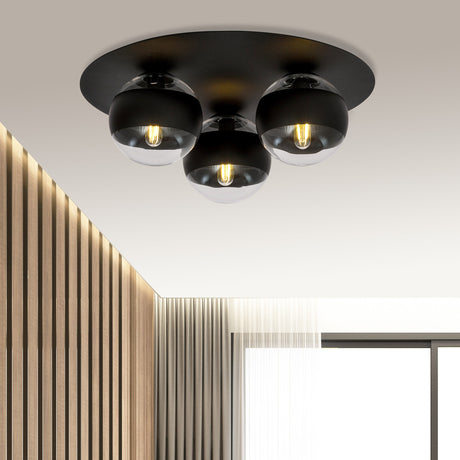 Solar 3 Stripe Metal Ceiling Lamp