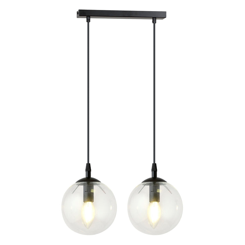 Cosmo 2 BL glass pendant lamp
