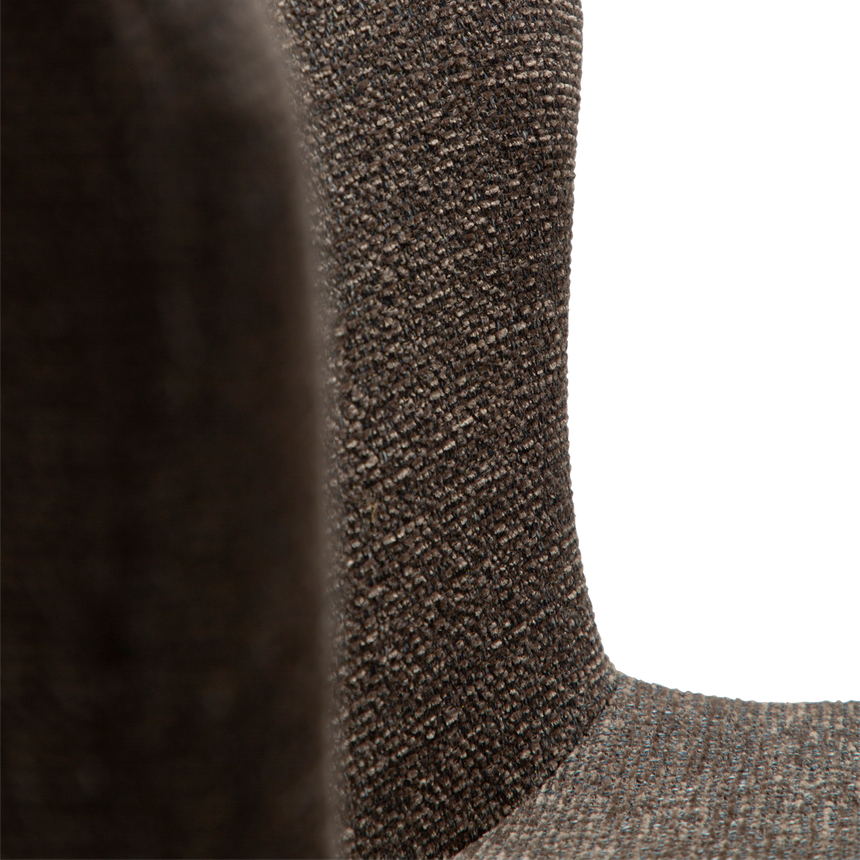 Glam bouclé low bar stool