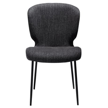 Glory bouclé chair with metal legs