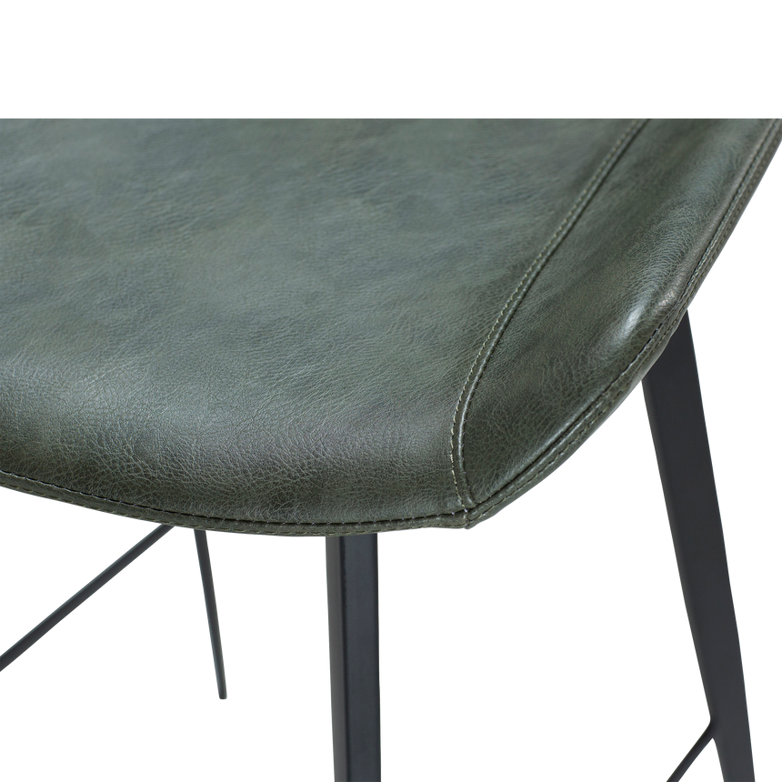 Hype textile leather bar stool