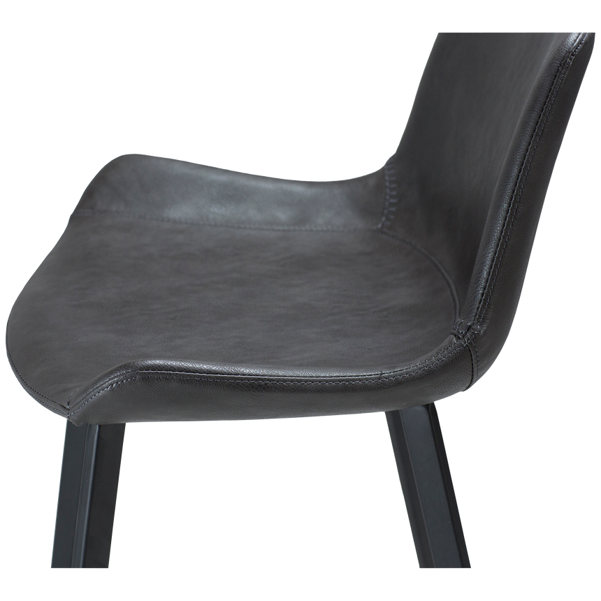 Hype textile leather bar stool