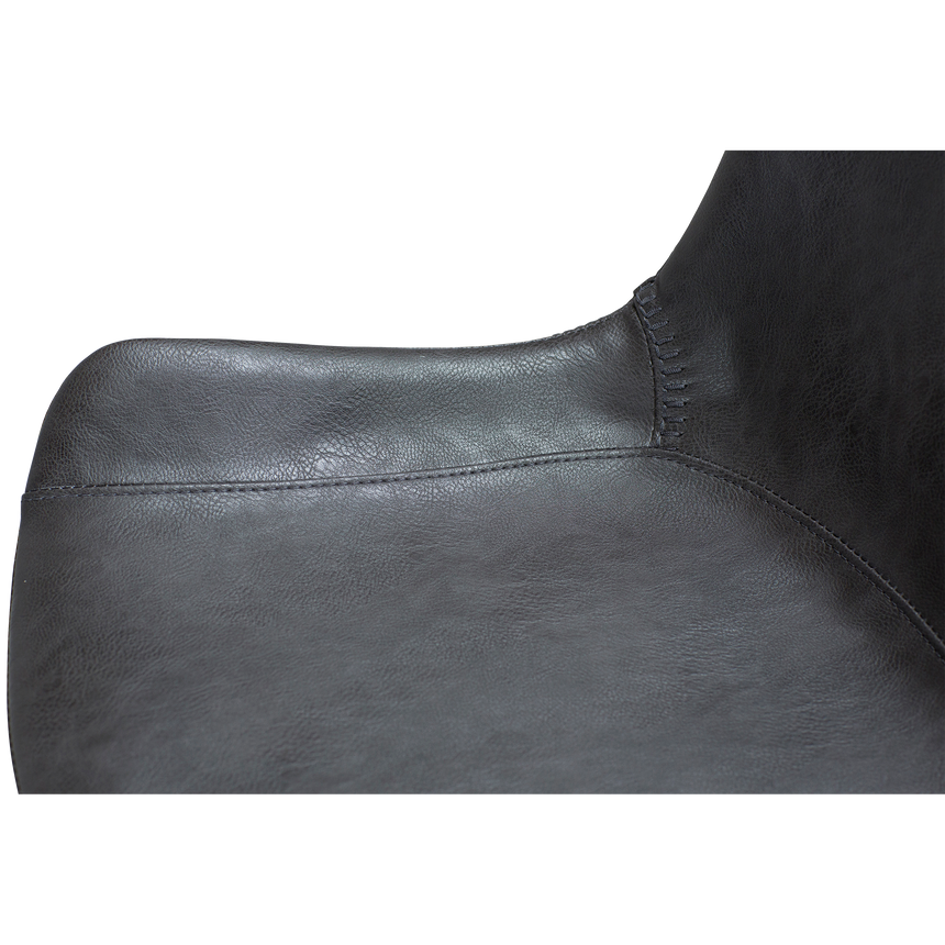 Hype textile leather bar stool