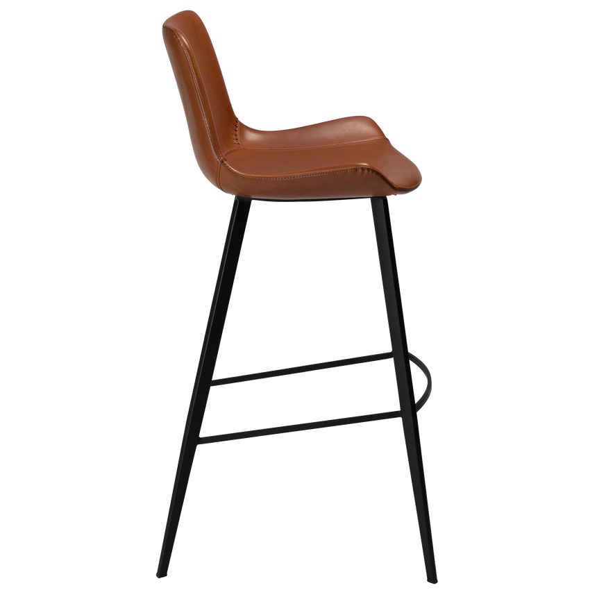 Hype textile leather bar stool