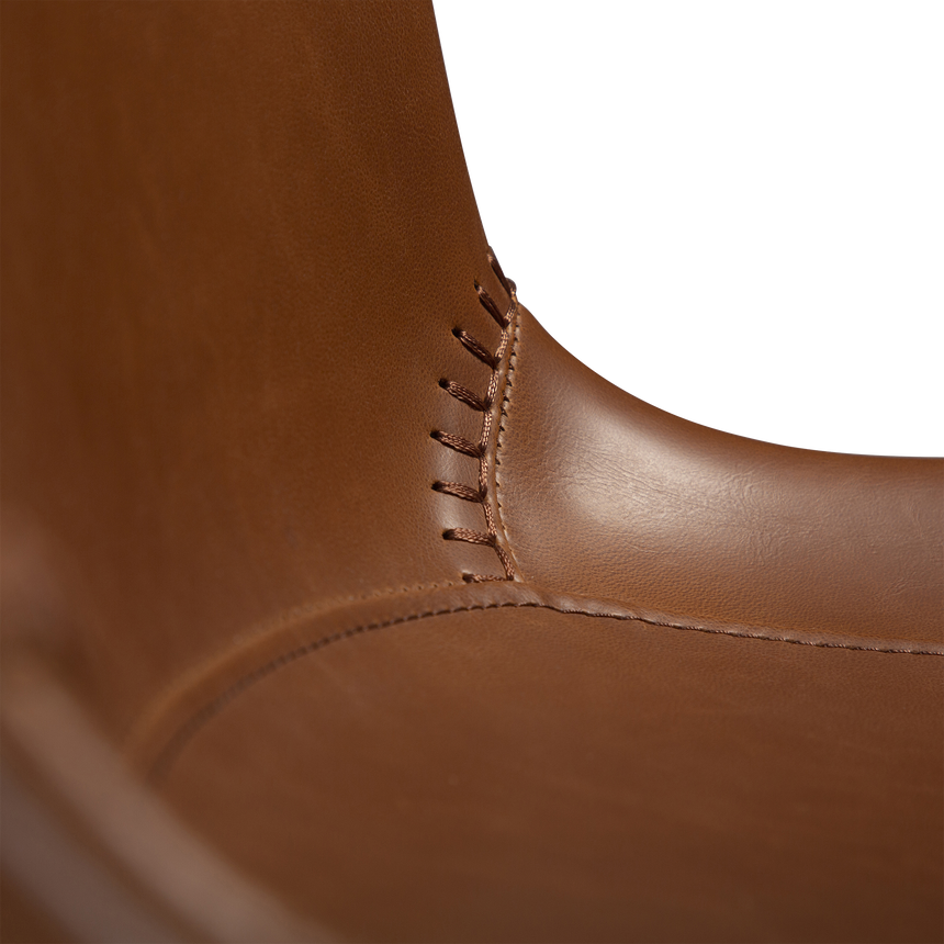 Hype textile leather bar stool