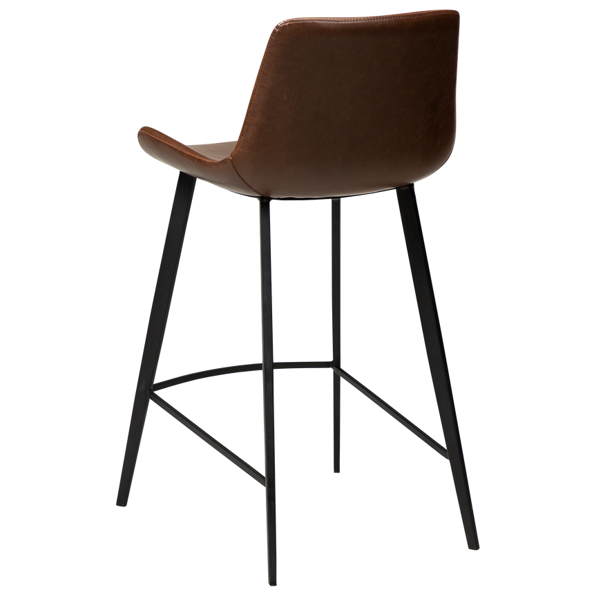 Hype textile leather low bar stool