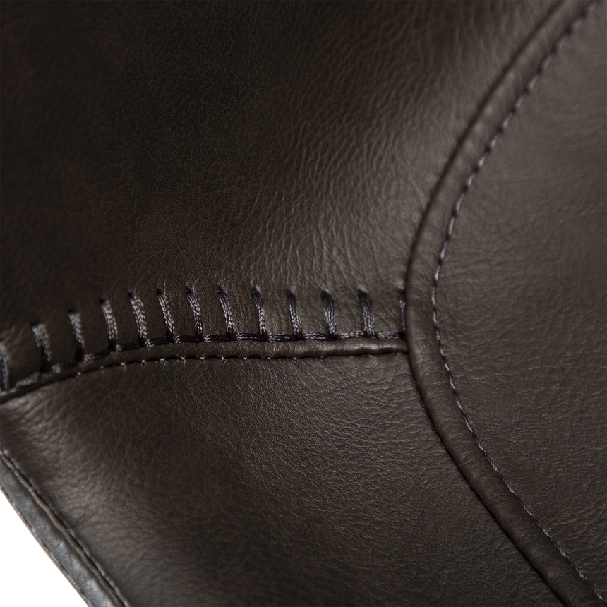 Hype textile leather low bar stool