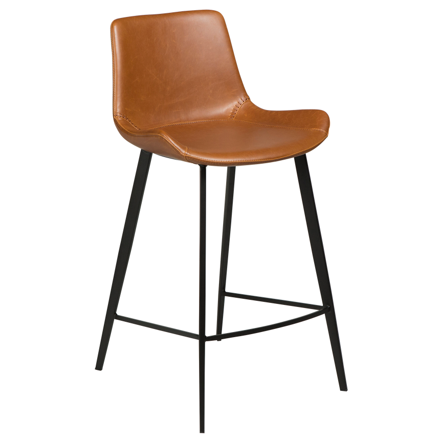 Hype textile leather low bar stool