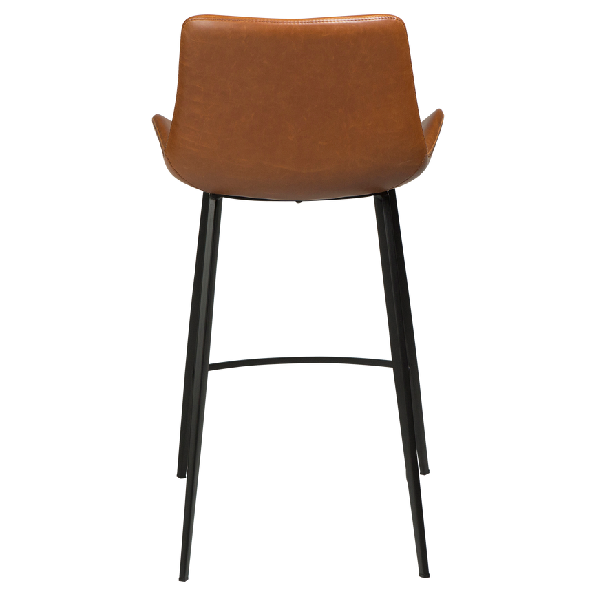 Hype textile leather low bar stool