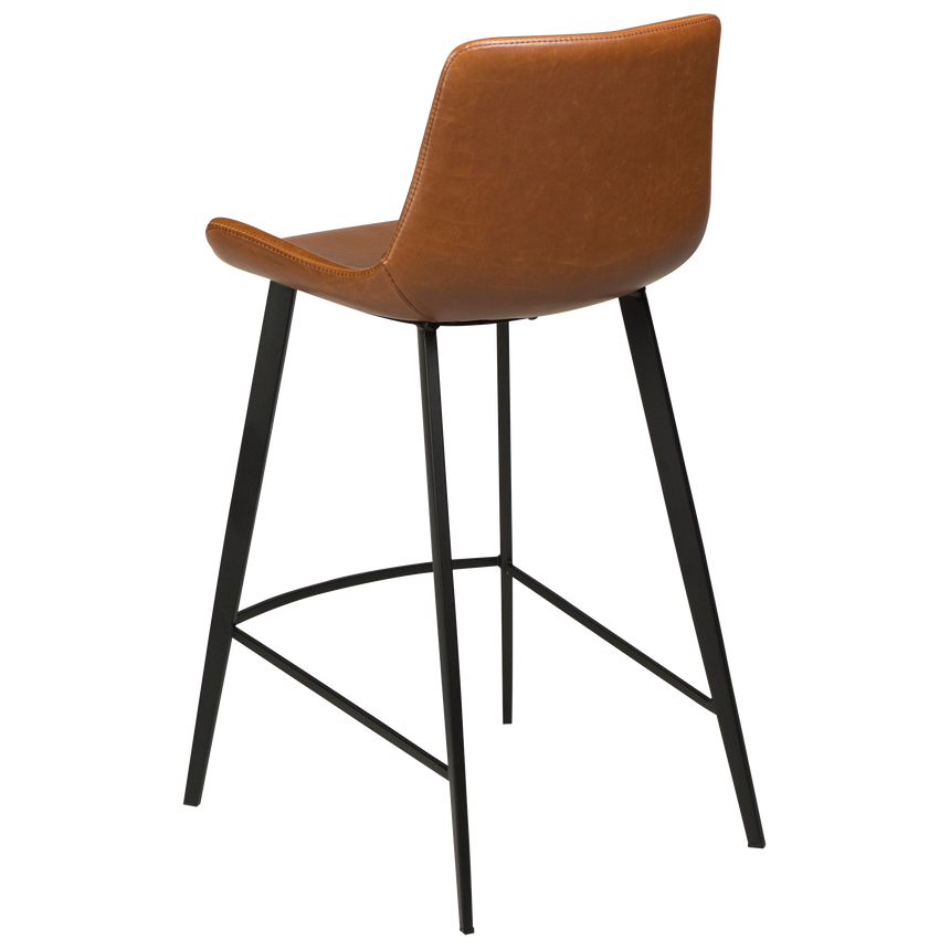 Hype textile leather low bar stool