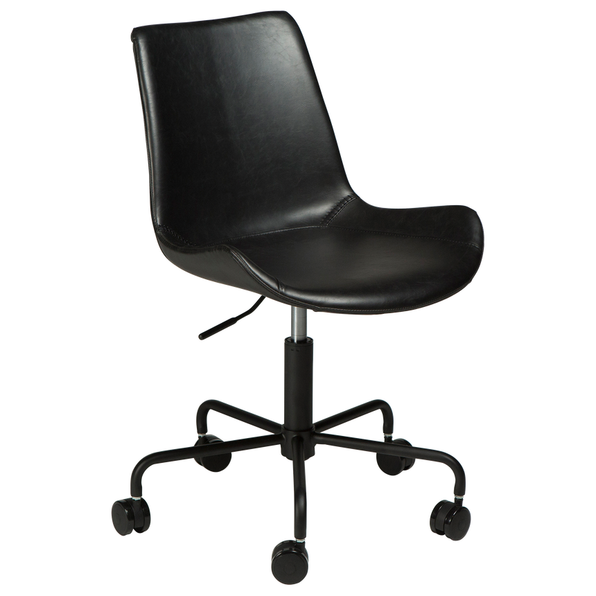 Hype textile leather rolling chair