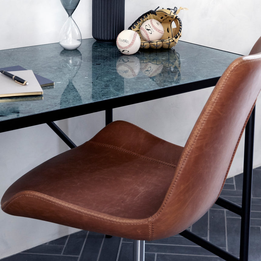 Hype textile leather rolling chair