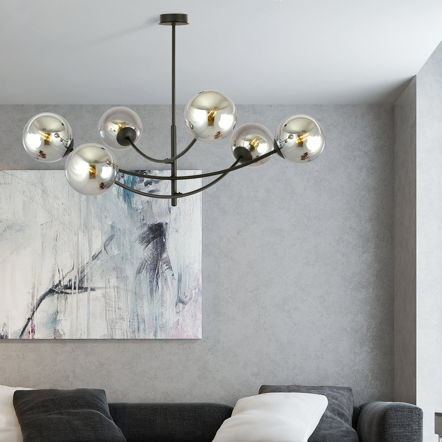Hunter 6 metal ceiling lamp