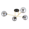 Magnum 4 BL Graphite metal ceiling lamp