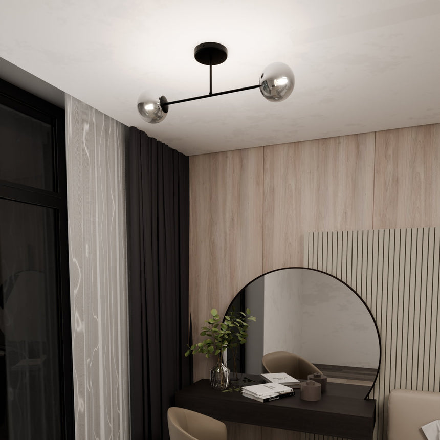 Roma 2 BL metal ceiling lamp