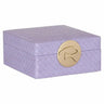 Joelle faux leather jewelry box small
