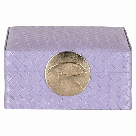 Joelle faux leather jewelry box small