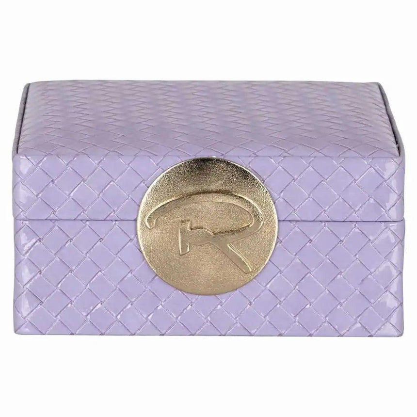 Joelle faux leather jewelry box small