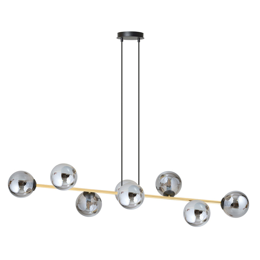 Gravity 8 BL metal pendant lamp