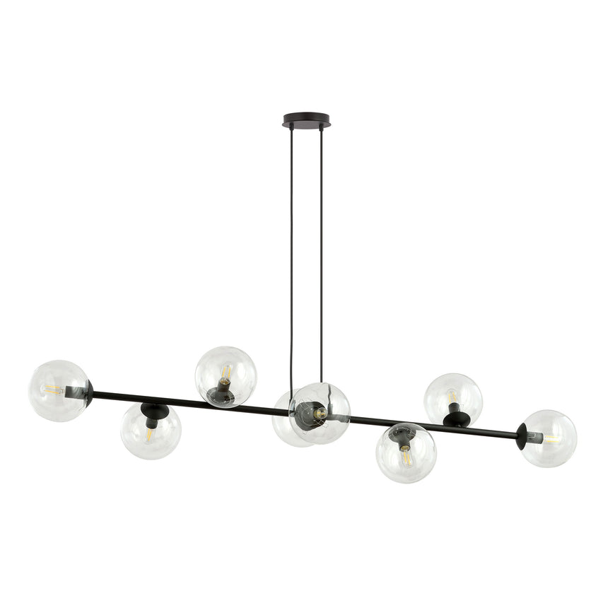 Rossi 8 BL Transparent fém függőlámpa