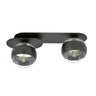 Plaza 2 BL Stripe glass ceiling lamp